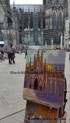 The lovely Cologne Cathedral inspired Mark N Brown to create a one of a kind artwork while in Germany